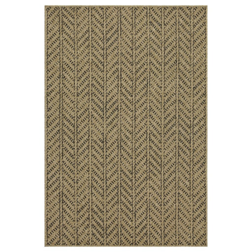 Conrad Home Natural Living 5'3''x7'3'' Rug, Jute/Black Chev/HB/Geo - NTL10125-7