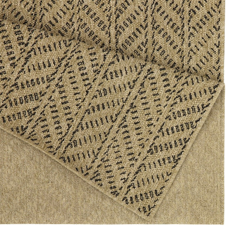 Conrad Home Natural Living 5'3''x7'3'' Rug, Jute/Black Chev/HB/Geo