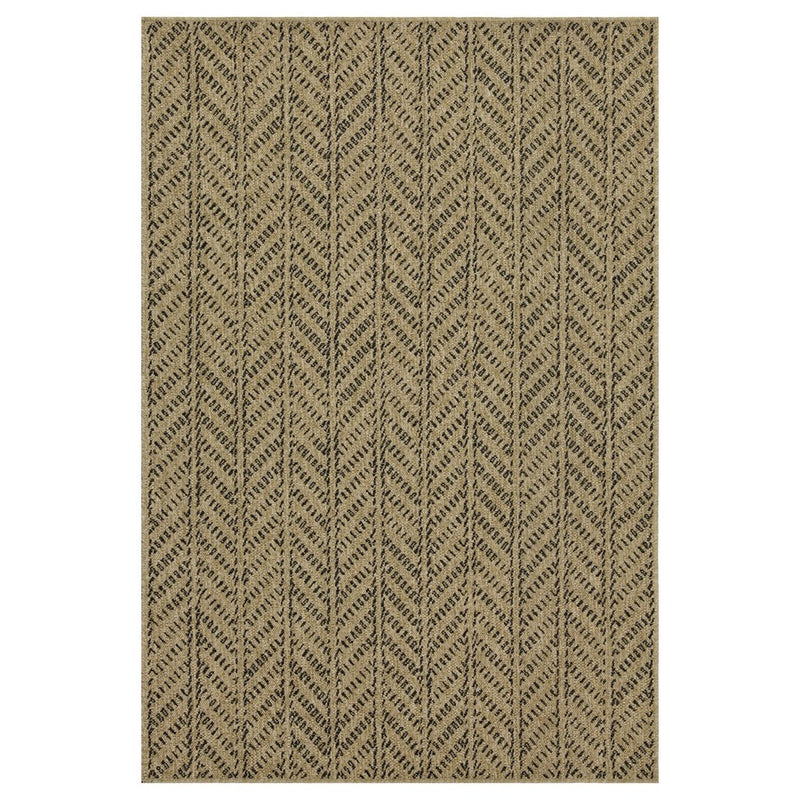 Conrad Home Natural Living 7'10x10'3 Rug, Jute/Black Chev/HB/Geo
