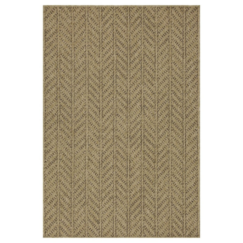 Conrad Home Natural Living 2'7x7'3 Runner, Jute/Mocha Chev/HB/Geo