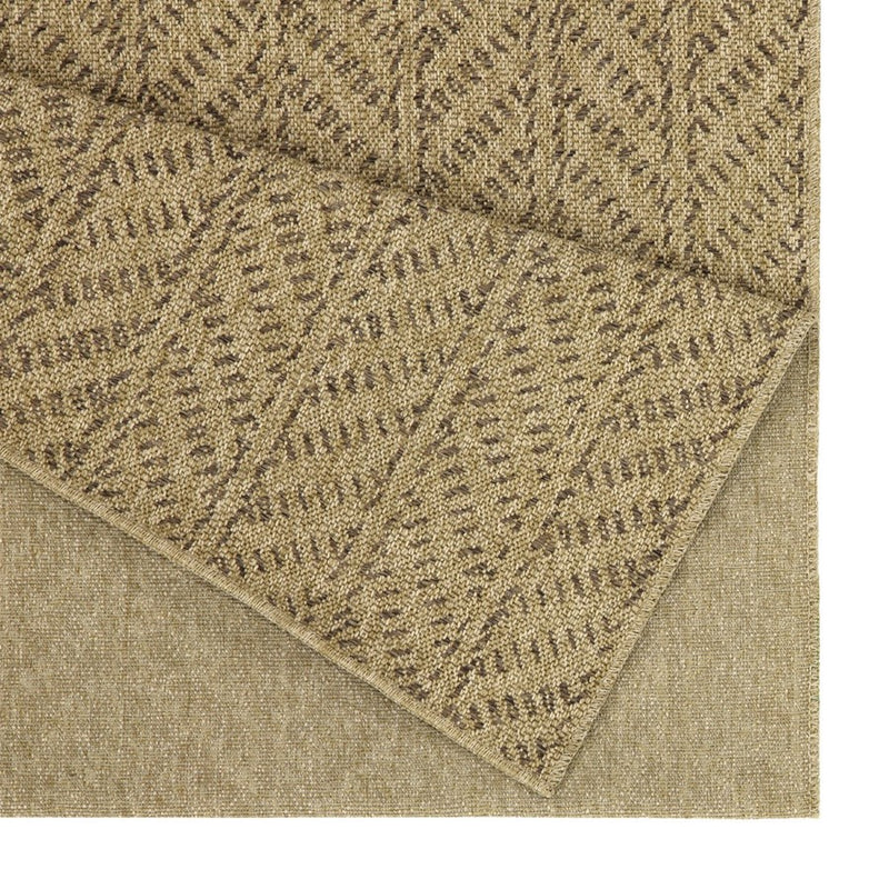 Conrad Home Natural Living 2'7x7'3 Runner, Jute/Mocha Chev/HB/Geo