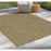 Conrad Home Natural Living 2'7x7'3 Runner, Jute/Mocha Chev/HB/Geo
