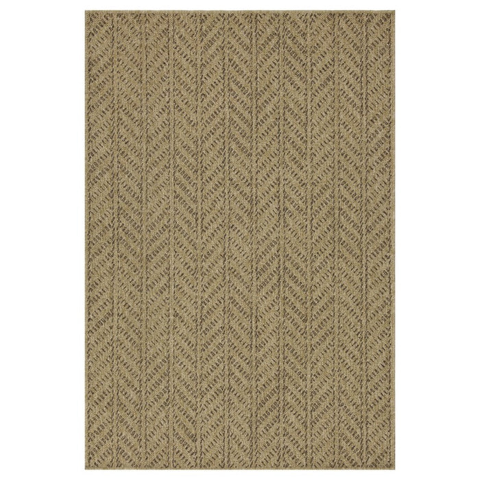 Conrad Home Natural Living 5'3''x7'3'' Rug, Jute/Mocha Chev/HB/Geo - NTL10135-7