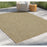 Conrad Home Natural Living 2'7x7'3 Runner, Jute/White Chev/HB/Geo