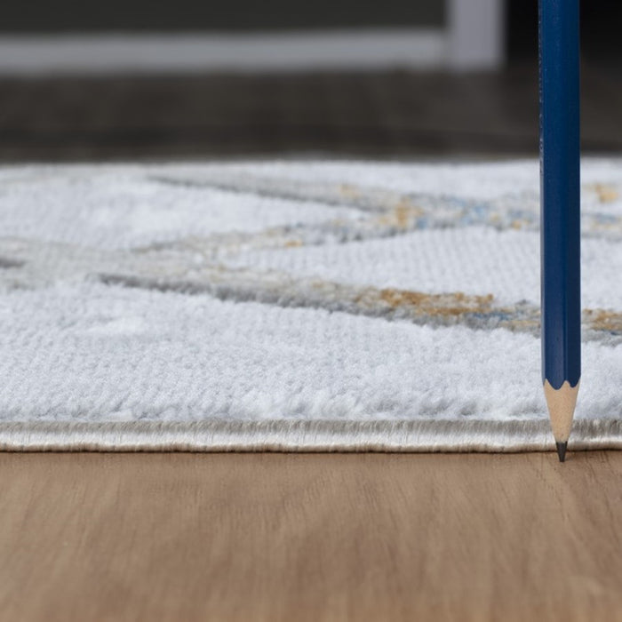 Conrad Home Soho 5'3' x 7' Contemporary Area Rug, Off-White Geo