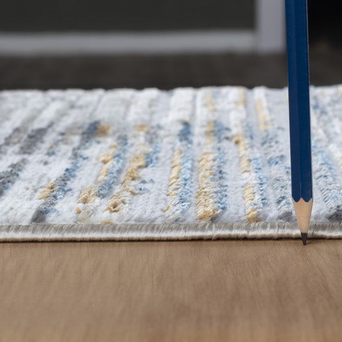 Conrad Home Soho 5'3' x 7' Rug, Light Grey Geo/Abstract