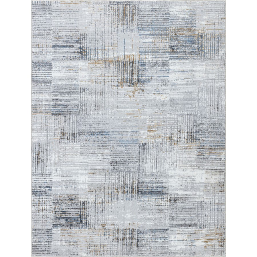 Conrad Home Soho 7'10" x 9'10" Rug, Light Grey Geo/Abstract - SOH90028-10