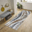 Conrad Home Soho 5'3' x 7' Contemporary Rug, Off-White Geo/Twirls