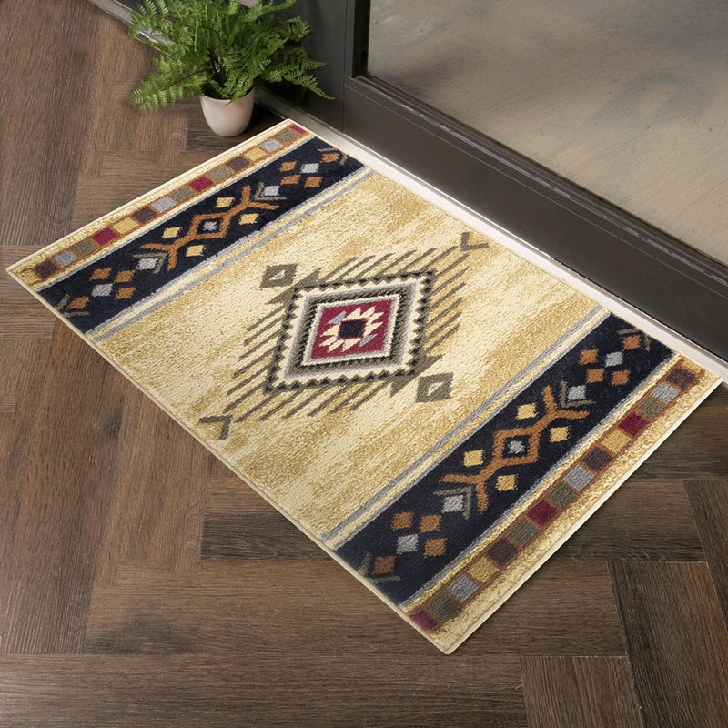 Conrad Home Yellowstone 2' x 3' Area Rug, Cream Southwest
