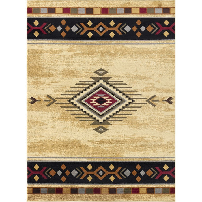 Conrad Home Yellowstone 5'3'' x 7'3'' Area Rug, Cream Southwest - YLS40035-7