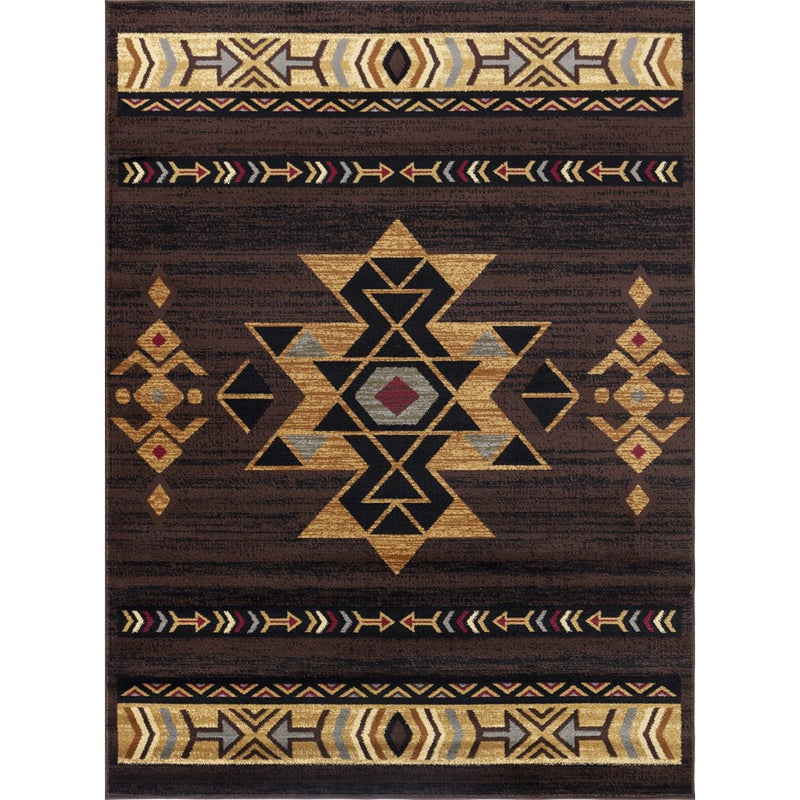 Conrad Home Yellowstone 2' x 3' Southwest Area Rug, Brown Southwest