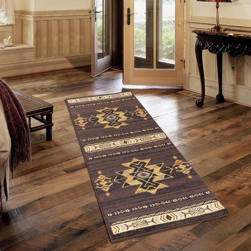 Conrad Home Yellowstone 2' x 3' Southwest Area Rug, Brown Southwest