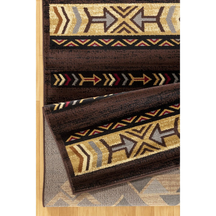 Conrad Home Yellowstone 7'10'' x 10'3'' Southwest Rug, Brown SW