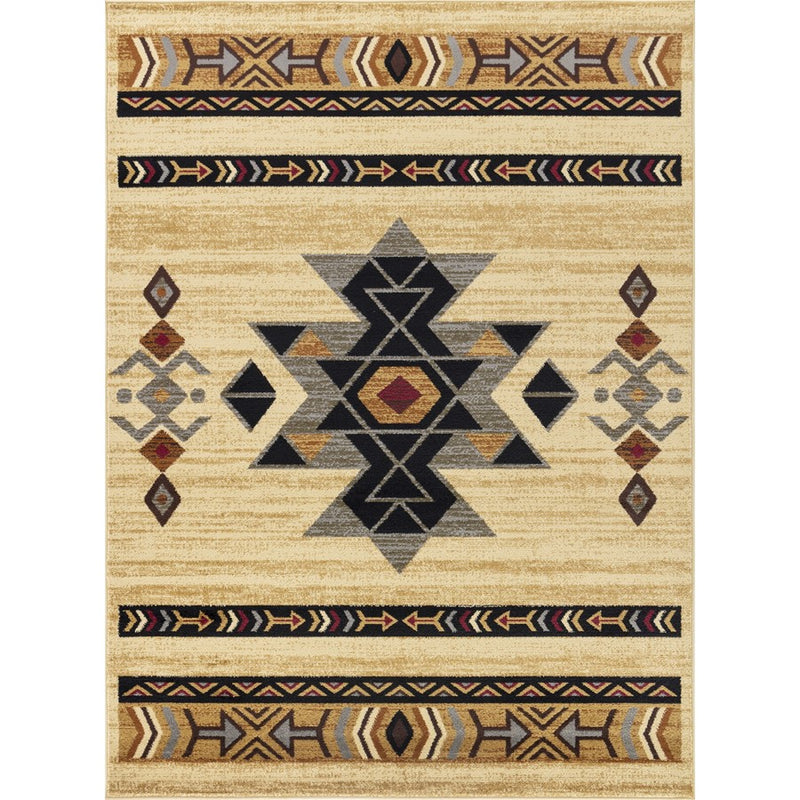 Conrad Home Yellowstone 2' x 3' Southwest Area Rug, Cream Southwest