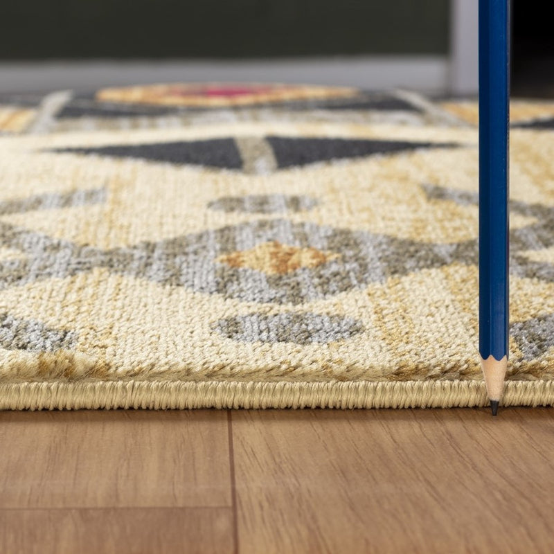 Conrad Home Yellowstone 2' x 3' Southwest Area Rug, Cream Southwest