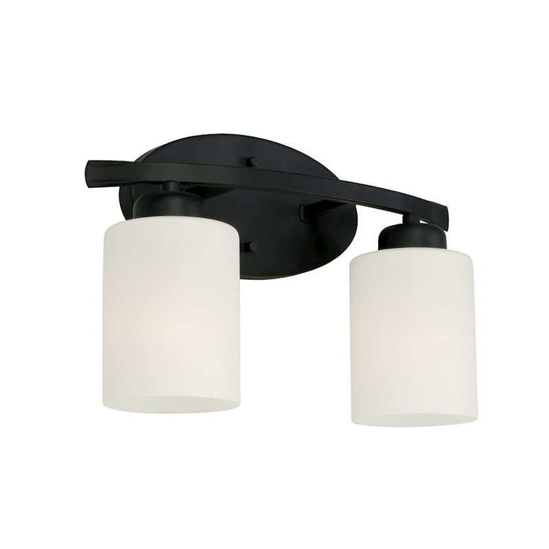 HomePlace Lighting Dixon Vanity, Black/White