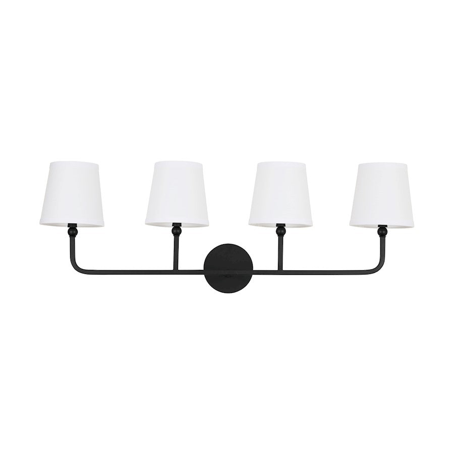 Capital Lighting Dawson Vanity, Matte Black