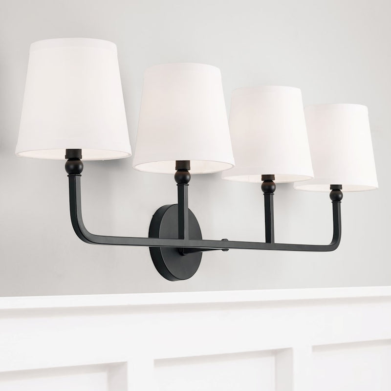 Capital Lighting Dawson Vanity, Matte Black