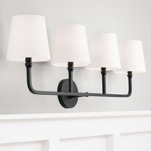 Capital Lighting Dawson Vanity, Matte Black