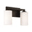 Capital Lighting Ravenwood 2 Light Vanity, Black/Soft White