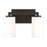 Capital Lighting Ravenwood 2 Light Vanity, Black/Soft White