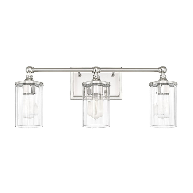 Capital Lighting Camden Vanity, Polished Nickel