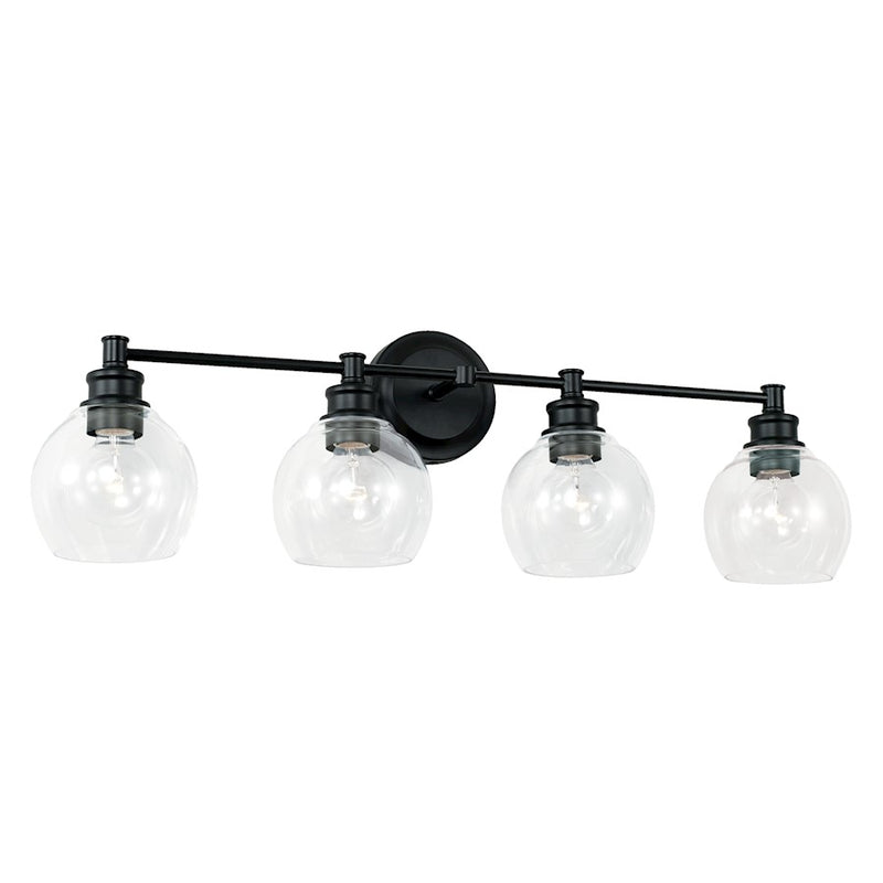 Capital Lighting Mid Century Vanity, Clear