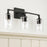 Capital Lighting Clint Vanity, Black Iron/Clear Water