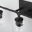 Capital Lighting Clint Vanity, Black Iron/Clear Water