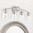 Capital Lighting Oran Vanity, Antique Silver/Clear Seeded