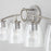 Capital Lighting Oran Vanity, Antique Silver/Clear Seeded