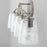 Capital Lighting Oran Vanity, Antique Silver/Clear Seeded