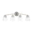 Capital Lighting Oran Vanity, Antique Silver/Clear Seeded