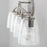 Capital Lighting Oran Vanity, Antique Silver/Clear Seeded