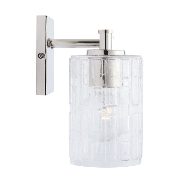 Capital Lighting 2-Light Vanity, Clear Embossed
