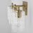 Capital Lighting 2-Light Vanity, Clear Embossed