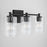 Capital Lighting 2-Light Vanity, Clear Embossed
