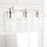 Capital Lighting 2-Light Vanity, Clear Embossed