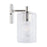 Capital Lighting 2-Light Vanity, Clear Embossed