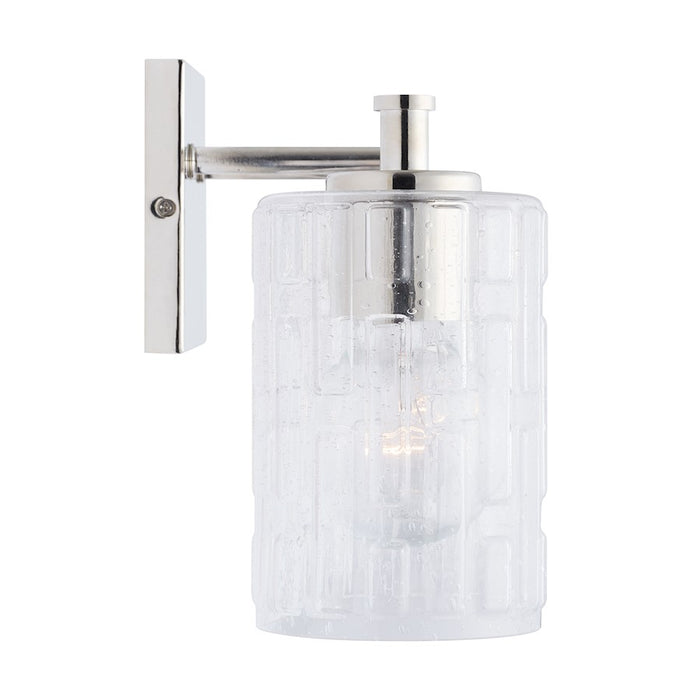 Capital Lighting 2-Light Vanity, Clear Embossed