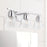 Capital Lighting Vanity, Chrome/Clear Embossed Spiral