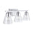 Capital Lighting Vanity, Chrome/Clear Embossed Spiral