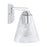 Capital Lighting Vanity, Chrome/Clear Embossed Spiral