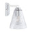 Capital Lighting Vanity, Chrome/Clear Embossed Spiral