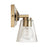 Capital Lighting Jordyn 3-Light Vanity, Aged Brass/Clear Seeded