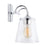 Capital Lighting Vanity, Clear Seeded
