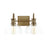 Capital Lighting Vanity, Aged Brass/Clear