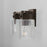 Capital Lighting Vanity, Oil Rubbed Bronze/Clear Seeded