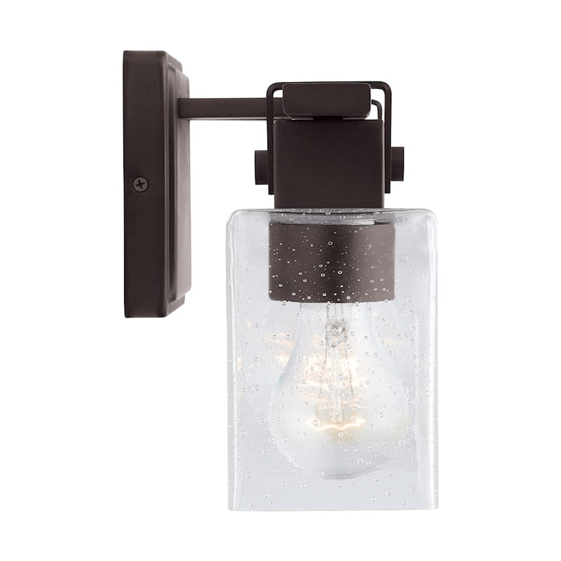 Capital Lighting Vanity, Oil Rubbed Bronze/Clear Seeded