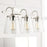 Capital Lighting Vanity, Clear Seeded